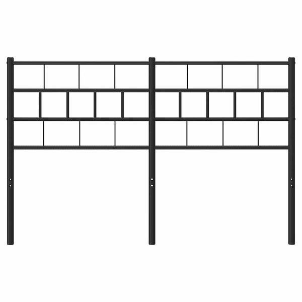 vidaXL Testiera di Ricambio in Metallo Nero 135 cm