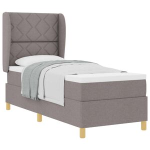 vidaXL Letto a molle con testiera Talpa 200 x 80 cm Tessuto
