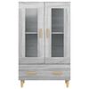 vidaXL Credenza Grigio Sonoma 70x31x115 cm in Legno Multistrato