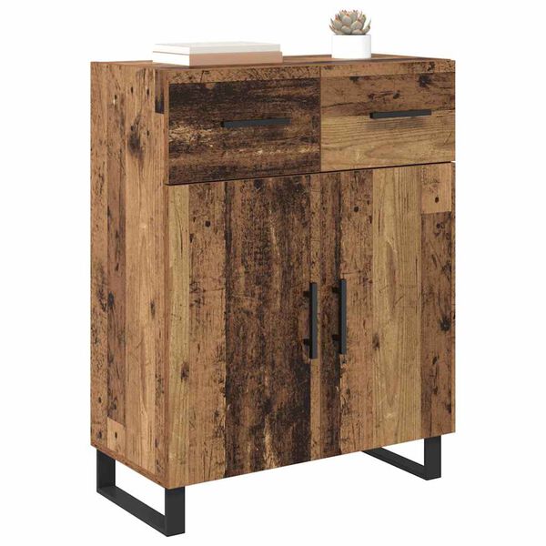 vidaXL Credenza Legno vecchio 69,5 x 34 x 90 cm Legno multistrato