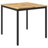 vidaXL Tavolo da cena da giardino Bianco e Nero 80 x 80,5 x 75 cm