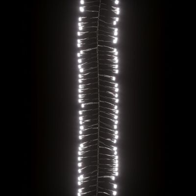 vidaXL Stringa di Luce LED con 400 Luci LED Bianco Freddo 7,4 m in PVC