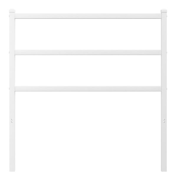 vidaXL Testiera in Metallo Bianco 90 cm