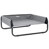 vidaXL Letto per Cani Grigio chiaro 70 x 70 x 28,5 cm Acciaio