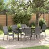 vidaXL Set da Pranzo per Giardino 7 pcs Grigio