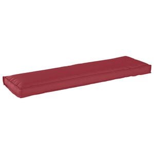 vidaXL Cuscino Rosso Vino 140 x 40 x 8 cm Tessuto Oxford