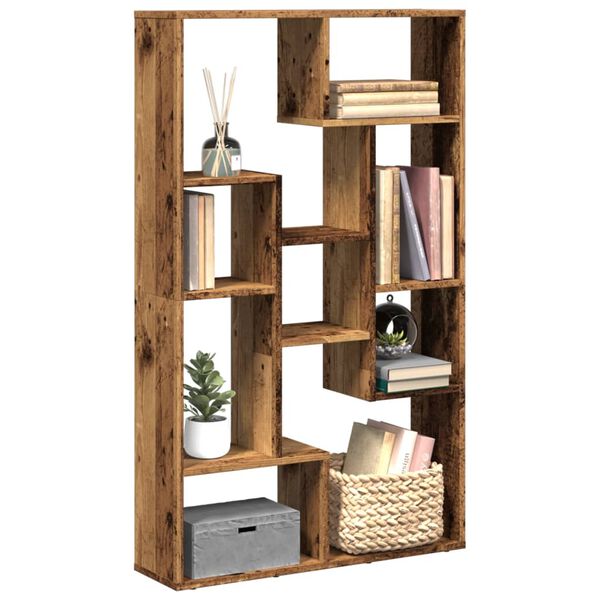 vidaXL Libreria Legno Antico 72x20x120,5 cm in Truciolato