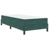 vidaXL Letto a molle con materasso Verde Scuro 90 x 200 cm Tessuto
