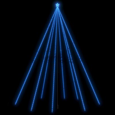 vidaXL Luci per Albero di Natale Interni Esterni 1300 LED Blu 8 m