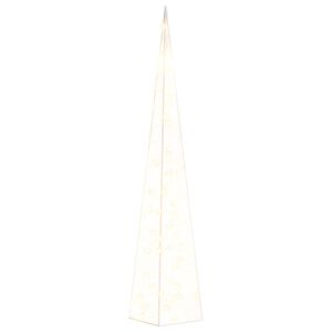 vidaXL Cono di Luce LED Decorativo Acrilico Bianco Caldo 90 cm