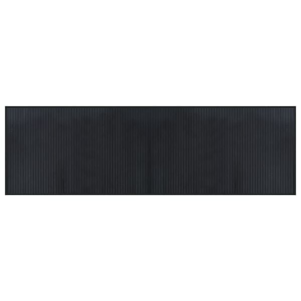 vidaXL Tappeto Rettangolare Nero 60x200 cm in Bamb&ugrave;