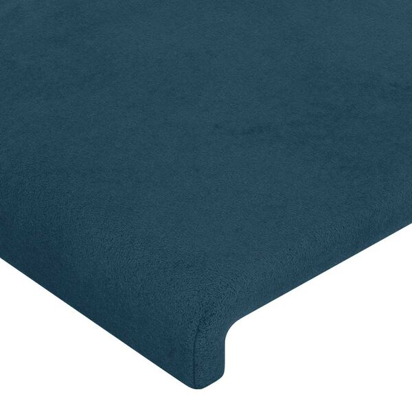 vidaXL Testiera 2 pz Blu scuro 90x5x78/88 cm in Velluto