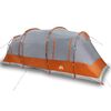 vidaXL Tenda Familiare a Tunnel per 6 Persone Grigia Impermeabile