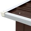 vidaXL Capannone in Acciaio Zincato 172x91x154 cm Marrone