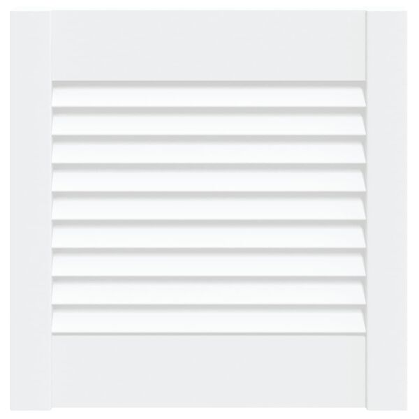 vidaXL Anta con Design a Lamelle Bianca 39,5x39,4 cm in Legno di Pino