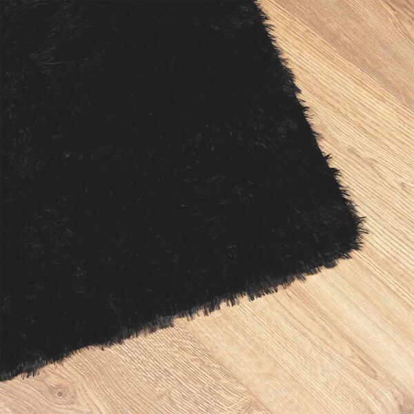 vidaXL Tappeto Shaggy a Pelo Lungo NAVARRA Nero 60x100 cm poliestere