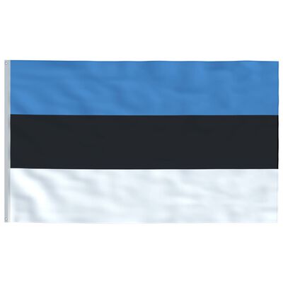 vidaXL Bandiera dell'Estonia con Pennone in Alluminio 6,2 m