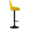 vidaXL Sgabelli da Bar 2 pz Giallo Senape in Velluto