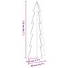 vidaXL Albero di Natale Decorativo Bianco 112 cm Legno Massello Pino