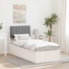 vidaXL Letto con Testiera Rivestita Grigio chiaro 80 x 200 cm