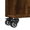 vidaXL Carrello Stretto Rovere Fumo 48x13x68 cm in Truciolato