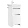 vidaXL Mobile da bagno con lavabo Bianco 42 x 40 x 84,5 cm