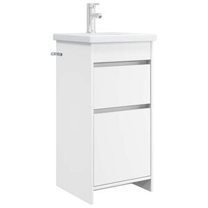 vidaXL Mobile da bagno con lavabo Bianco 42 x 40 x 84,5 cm