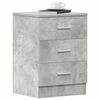 vidaXL Comodini 2 pz Grigio Cemento 38x35x56 cm in Legno Multistrato