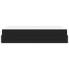 vidaXL Struttura letto con materasso con materasso 2 pcs Nero PVC
