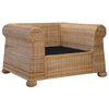 vidaXL Set di Divani 2 pz con Cuscini in Rattan Naturale