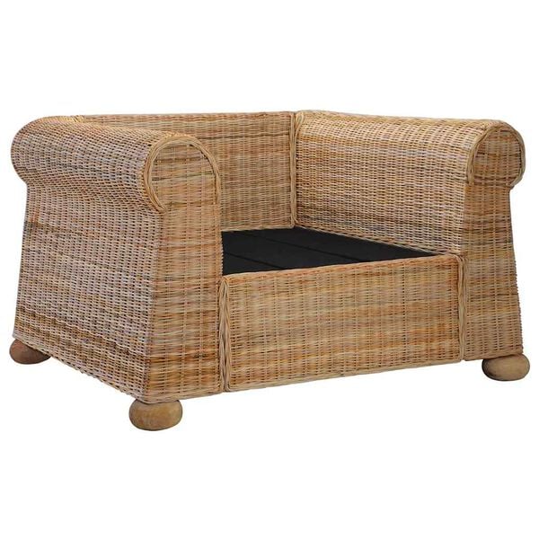 vidaXL Set di Divani 2 pz con Cuscini in Rattan Naturale