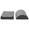 vidaXL Cuscino per poggiapiedi Tinta unita Grigio