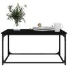 vidaXL Tavolino da Salotto Nero 80x50x40 cm Legno Multistrato e Ferro