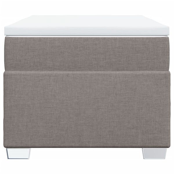 vidaXL Giroletto a Molle con Materasso Tortora 80x200 cm inTessuto