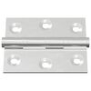 vidaXL Cerniera 2 pcs Argento 50 x 38 x 1,3 mm Acciaio
