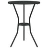 vidaXL Set Bistro da Giardino 3 pcs Nero Alluminio