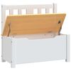 vidaXL Cassapanca per Bambini Bianca e Beige 60x30x55 cm in MDF
