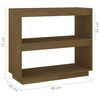 vidaXL Libreria Marrone ambra 80x35x71 cm in Legno Massello di Pino