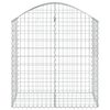 vidaXL Cesto Gabbione ad Arco 100x50x100/120 cm Ferro Zincato
