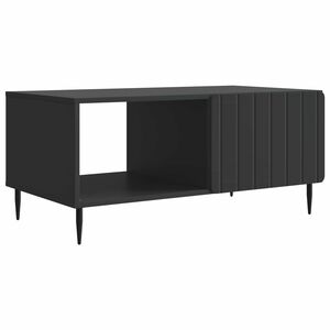 vidaXL Tavolino da salotto Nero 90 x 50 x 40 cm Legno ingegnerizzato