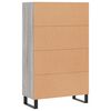 vidaXL Credenza Grigio Sonoma 69,5x31x115 cm in Legno Multistrato