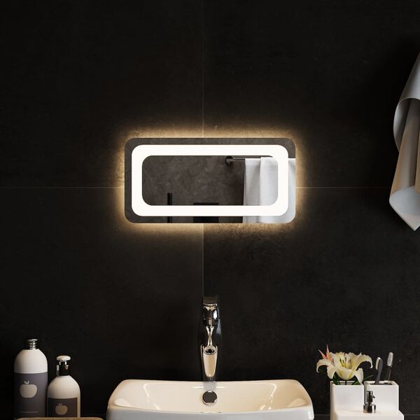 vidaXL Specchio da Bagno con Luci LED 40x20 cm