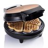 Bestron Piastra per Waffle a Forma di Cuore AWM700CO 700 W Nera e Rame