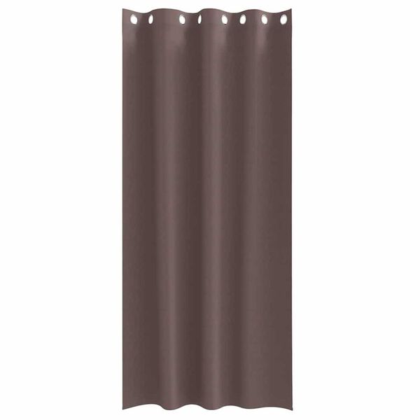 vidaXL Tende Blackout con Anelli 2 pcs Marrone Scuro 225 x 140 cm