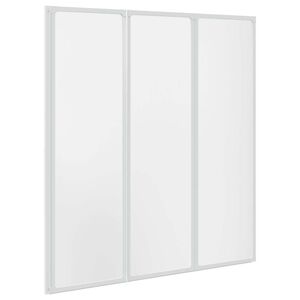 vidaXL Doccia da bagno a parete 141 x 132 cm 3 Pannelli pieghevoli