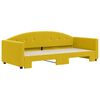 vidaXL Divano Letto con Letto Estraibile Giallo 90x200 cm in Velluto