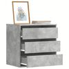 vidaXL Cassettiera Angolo Grigio Cemento 60x41x58cm Legno Multistrato