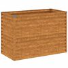 vidaXL Letto rialzato da giardino 100x50x69 cm in acciaio Corten