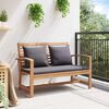 vidaXL Set Divano da Giardino Naturale Legno massello di teak