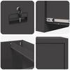 vidaXL Armadio per File con cassetto 2 pcs Nero 44 x 50 x 106.5 cm